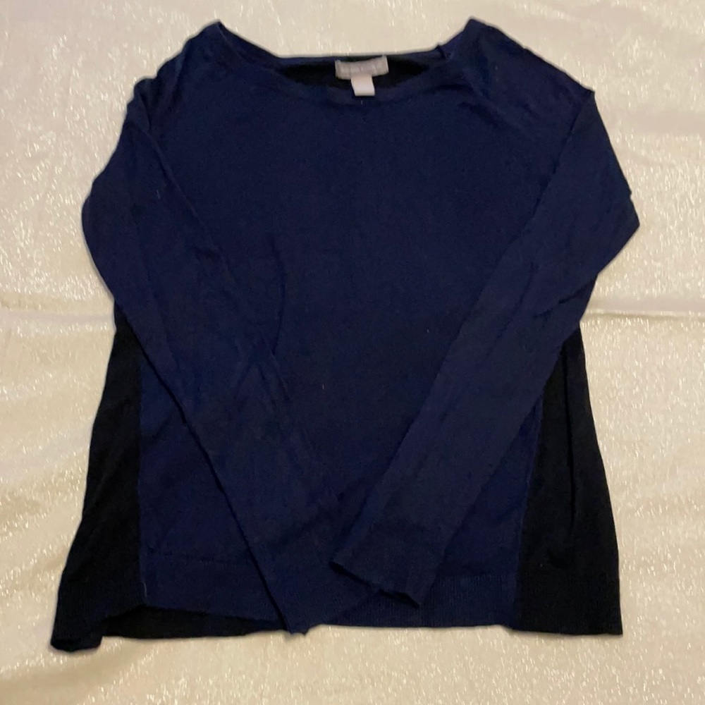 GUC Banana republic Women’s Blue And Black knit Cotton Lightweight sweater